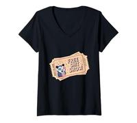 Womens Opossum Funny Possum Tickets for The Shit Show V-Neck T-Shirt