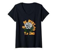 Womens Orange Ain't Nothing Sweet Orange Graphic V-Neck T-Shirt