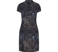 Superdry Mandarin Short Sleeve Short Dress Black XS Woman