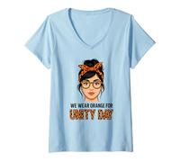Women's Orange Unity Day Native American Every Child V-Neck T-Shirt