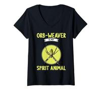Womens Orb-Weavers Orb-Weaver is My Spirit Animal V-Neck T-Shirt