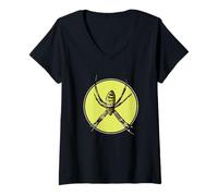 Womens Orb-Weavers Orb-Weaver V-Neck T-Shirt