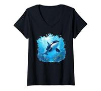 Women's Orcas Orca V-Neck T-Shirt