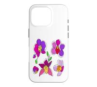 Womens Orchid Flower Gardening Botanical Floral Graphics Case for iPhone 16 Pro