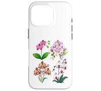 Womens Orchid Flower Gardening Botanical Floral Graphics Case for iPhone 16 Pro