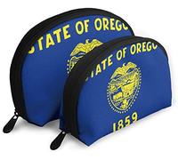 Womens Oregon Travel Cosmetic Bags Waterproof 2PC Makeup Clutch Pouch Cosmetic and Toiletries Organizer Bag Portable Travel Toiletry Pouch Girls