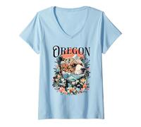 Womens Oregon V-Neck T-Shirt