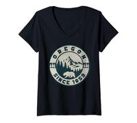Womens Oregon V-Neck T-Shirt