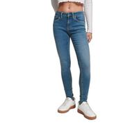 Women's organic cotton mid-rise skinny jeans Superdry Vintage Blue 25x32