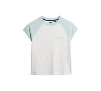 Superdry Essential Logo Raglan Slub Short Sleeve T-shirt White XL Woman