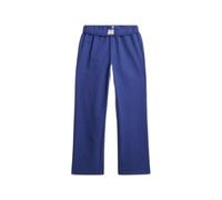 Women's organic cotton striped elasticated trousers Superdry Bleu XS