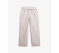 Superdry Cotton Stripe Elastic Pants Pink XS Woman