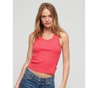 Women's organic cotton tank top with lace trim Superdry Vintage Rose XS/S
