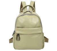 Womens Real Leather Backpack Mid Size Casual Rucksack Bag Kaia (Mint Green)