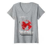 Women's Origami Paper Crane V-Neck T-Shirt