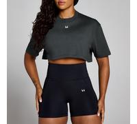 Women's Origin Super Crop Graphic T-shirt - Washed Black