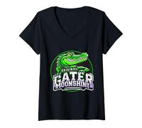 Womens Original Gater Moonshine American Beer Whisky Spirits style V-Neck T-Shirt