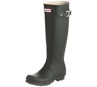 Womens Original Hunter Pink Wellington Boots, Dark Olive, 5 UK