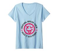 Womens Original Raving Crew, Old Skool Raver, OldSkool Rave V-Neck T-Shirt
