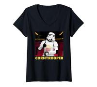 Womens Original Stormtrooper Corntrooper At Movie Cinema V-Neck T-Shirt