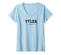 Women's Original Tyler Texas Retro Hometown Name Tyler Original V-Neck T-Shirt