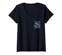Womens ORMOND BEACH FL DOLPHIN LOVER COLORFUL BEACH SOUVENIR V-Neck T-Shirt