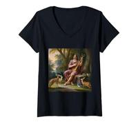 Womens Orpheus Vintage Greek Mythology Musician Prophet Poet V-Neck T-Shirt