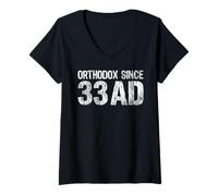 Women's Orthodox Since 33 AD Eastern Orthodox Christian V-Neck T-Shirt
