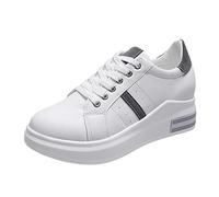 Women's Orthopaedic Comfort Shoes, Casual Sports Shoes, Diabetic Bunion Casual Shoes, Arch Support with Small Inside the High, for Relief of Heel Pain, White, 5 UK