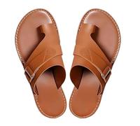 Women's Orthopaedic Sandals - Women's Comfort Medical Sandals, Non-Slip Flat and Comfortable for Pool, Hiking, Travel and Beach, Brown R, 5 UK