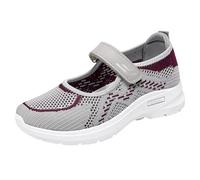 Women's Orthopaedic Shoes without Laces Summer Sneakers - Sandals for Women Low Comfortable Slippers Lightweight Breathable Shoes for Walking Mesh Fashion Slippers for Running Holiday Travel, grey