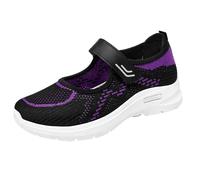 Women's Orthopaedic Shoes without Laces Summer Sneakers - Sandals for Women Low Comfortable Slippers Lightweight Breathable Shoes for Walking Mesh Fashion Slippers for Running Holiday Travel, Dark