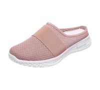 Women's Orthopaedic Trainers Heel Spurs Diabetic Wide H Running Shoes Breathable Comfort Walking Shoes Plain Wide Slip On Shoes Exquisite Elegant Comfortable Slip-On Shoes Travel, pink, 4 UK