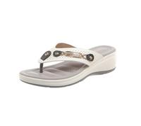 Women's Orthopedic Sandals Flip Flops Arch Support Thong Sandal Ladies Open Toe Wedge Slippers Metal Buckle Shower Sandals House Slippers Shoes Anti Slip Shower Slides Comfortable Slip on Slipper