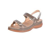Women's Orthopedic Sandals Open Toe Walking Slide with Arch Support Plantar Fasciitis Relief Mid Wedge Sandal Summer Walking Shoes Platform Hiking Slippers Recovery Sport Footwear Uk Size 3-7.5