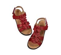 Women's Orthopedic Sandals Open Toe Walking Slide with Arch Support Plantar Fasciitis Relief Mid Wedge Sandal Summer Walking Shoes Platform Hiking Slippers Recovery Sport Footwear Uk Size 3-7.5