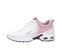 Women's Orthopedic Shoes for Plantar Fasciitis, Arch Support Walking Trainers with Wide Toe Box, Cushioned Running Sneakers for Ladies, Pain Relief Casual Fitness Footwear, UK 6 7 8 (Pink,9)