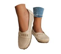 Women's Orthopedic Slip On Loafers Arch Support Non Slip Work Walking Shoes | Shoes for women arch support women's slip-on loafers,closed toe non slip walking shoes,low heel, casual vintage outdoor flats