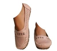Women's Orthopedic Slip On Loafers Arch Support Non Slip Work Walking Shoes | Shoes for women arch support women's slip-on loafers,closed toe non slip walking shoes,low heel, casual vintage outdoor flats