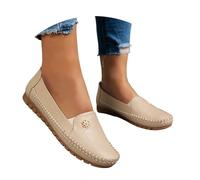 Women's Orthopedic Slip On Loafers Arch Support Non Slip Work Walking Shoes | Shoes for women arch support women's slip-on loafers,closed toe non slip walking shoes,low heel, casual vintage outdoor flats
