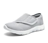 Womens Orthopedic Trainers Wide, Orthopedic Shoes forWomen Large Size Solid Color Shoes Lightweight and with The Same Spring and Summer Sports Shoes Soft Bottom Walking Shoes (Grey 5)