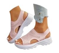 Womens Orthopedic Walking Sandals Comfortable Plantar Fasciitis Arch Support Sports Sandals Summer Beach Ultra lightweight Breathable Recovery Athletic Cushioned Outdoor Sandles (a-A, 4)