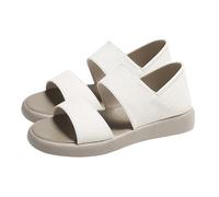 Women's Orthopedic Wedges White Sandals Size 6 Women's Summer Flat Heels Breathable Soft Soles Two Pairs Of Beach Shoes Sandals White Sandles Leather for Size 7 (,4.5)