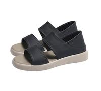 Women's Orthopedic Wedges White Sandals Size 6 Women's Summer Flat Heels Breathable Soft Soles Two Pairs Of Beach Shoes Sandals White Sandles Leather for Size 7 (Black,4.5)