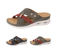 Womens Orthotic Slides Ladies Lightweight Athletic Yoga Mat Sandals Slip on Thick Cushion Slippers Comfortable Open Toe Beach Sandals with Arch Support for Walking Daily Wear Green