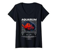 Women's Oscar Fish Keeper Streetwear V-Neck T-Shirt