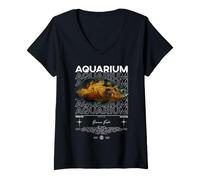 Women's Oscar Fish Keeper Streetwear V-Neck T-Shirt