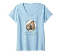Womens Oscar Wilde Said, Be Yourself Everyone Else Already Taken V-Neck T-Shirt