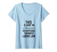 Women's OT Occupational Therapist Pediatric Therapy Assistant V-Neck T-Shirt