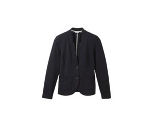 Women's Ottoman Textured Blazer Tom Tailor Bleu XS